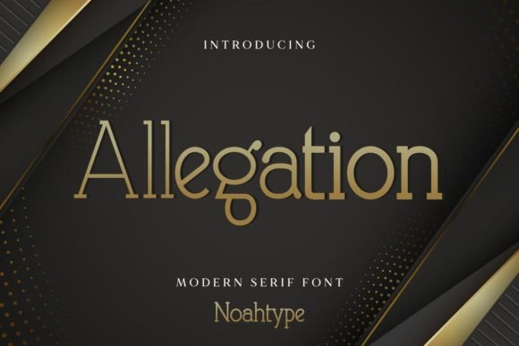 Allegation: A Distinctive Serif Font for Digital Branding