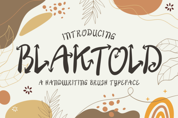 Blaktold: A Decorative Font That Cuts Through the Feed