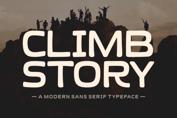 Climb Story: A Display Font That Makes Your Campaigns Stand Out