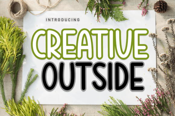Creative Outside: A Friendly Handwritten Font for Scroll-Stopping Campaigns