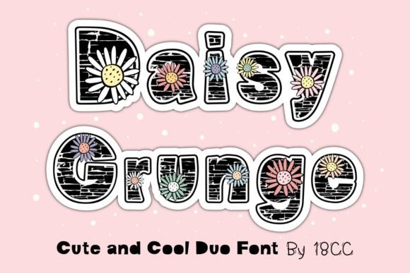 Daisy Grunge: A Decorative Font for Editorial Impact