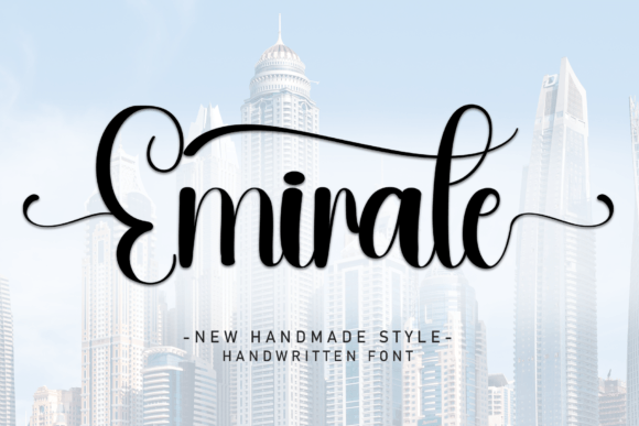 Emirate Handwritten Font for Invitations & Craft Labels