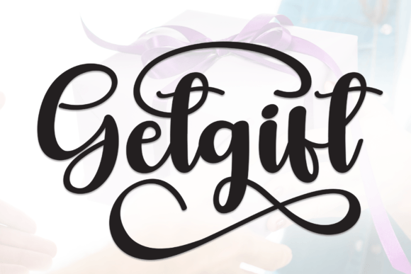 Getgift: A Handwritten Display Font That Connects