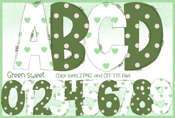 Green Sweet: A Friendly Color Display Font for Digital Brands