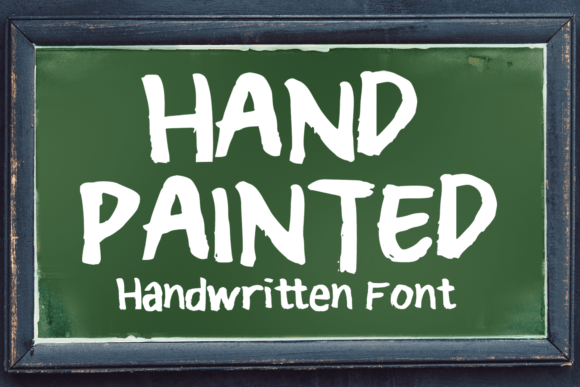 Hand Painted: A Real Hand-Painted Display Font That Cuts Through the Feed