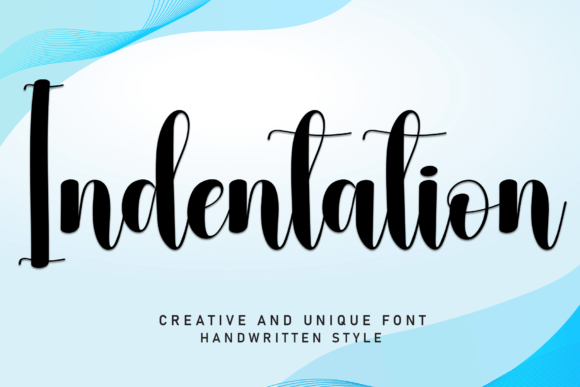 Indentation: A Sweet, Friendly Handwritten Font for Warm Branding