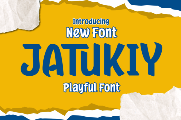 Jatukiy Font: A Playful Display Typeface for Digital Branding