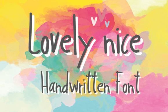 Lovely Nice Handwritten Font for Crafters & Sellers