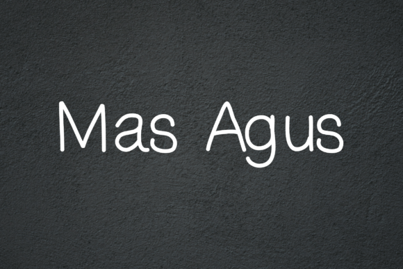 Mas Agus: A Bold Display Font That Cuts Through the Feed