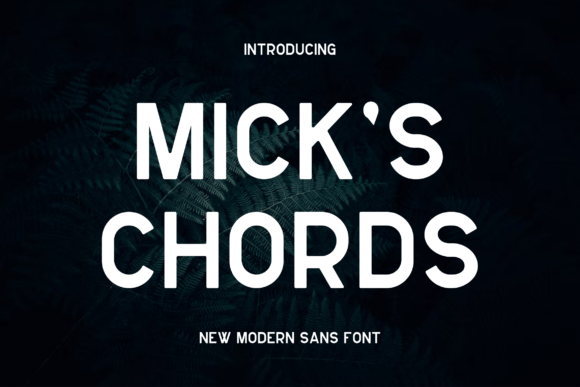 Mickschords: A Bold, Authentic Sans Serif Display Font
