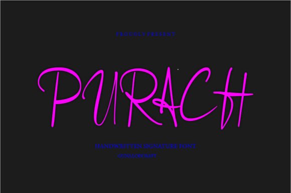 Purach: A Playful Handwritten Font for Digital Charm
