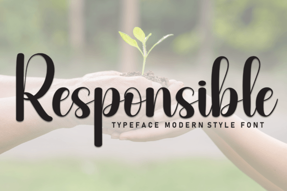 Responsible: A Friendly Handwritten Font for Digital Branding