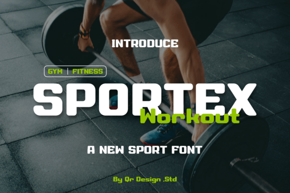 Sportex Workout: A Bold, All-Caps Sans Serif Font for Modern Brand Identity