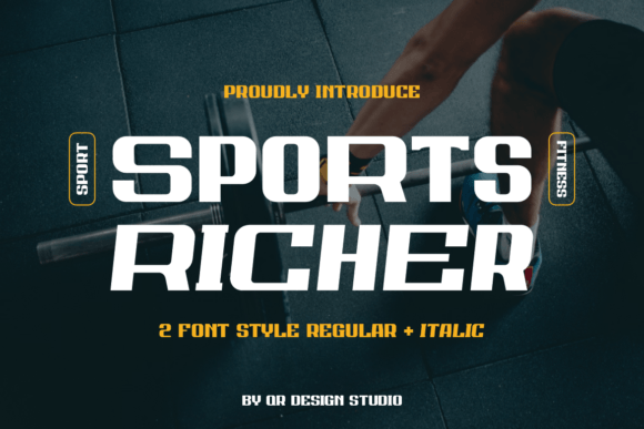 Sports Richer: A Bold Sans Serif Font for Digital Branding
