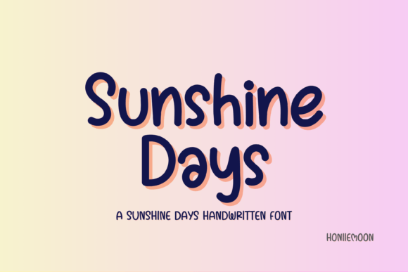 Sunshine Days: A Handwritten Font for Warm, Human-Centered Web Design