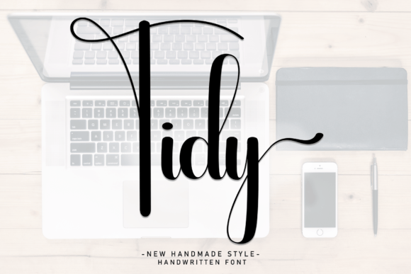 Tidy: A Friendly Handwritten Font for Digital Brand Warmth