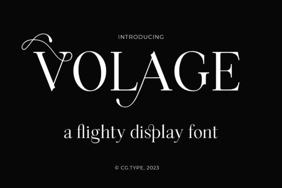 Volage: A Dramatic Serif Font for Editorial Design